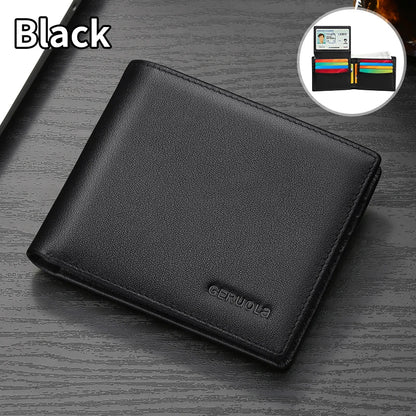 Men's Wallet 2025 New Arrival Genuine Leather Large Capacity Wallet Card Holder Integrated Ultra-Thin Wallet