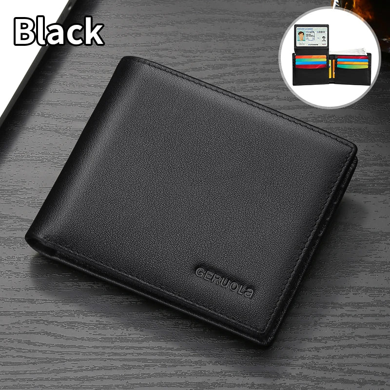 Men's Wallet 2025 New Arrival Genuine Leather Large Capacity Wallet Card Holder Integrated Ultra-Thin Wallet
