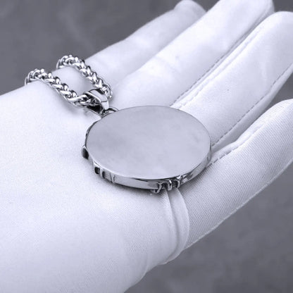 Stainless Steel Nordic Vikings Lion Necklace for Men Vintage Punk Hip Hop Biker Pendant Necklace Chain Jewelry Gift Wholesale