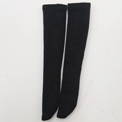For Blythe Doll Socks Black White Pink Candy color Socks for Ob24 Ob22 Azone Doll Long Stockings - Kimlud