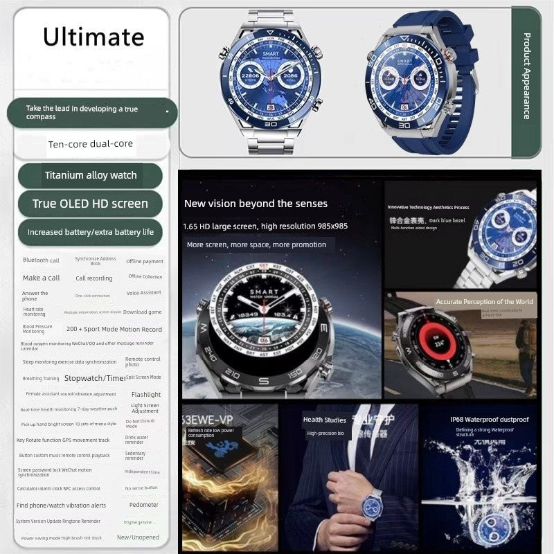 Smart Watch Smartwatch Mobile Phone Neutral Extraordinary Men Huaqiang North Official New Arrival Master Sports Bracelet