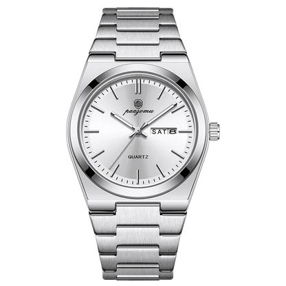 PAAZOMU Elegant Watch For Women Waterproof Luminous Date Week Ladies Watches Quartz Stainless Steel Woman's Fashion Wristwatch