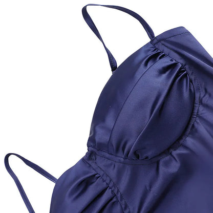 Women New Dresses Summer Streetwear Fashion Casual Slim Split Maxi Dresses Solid Sexy Lady Backless V-neck Sling Dress Clothing