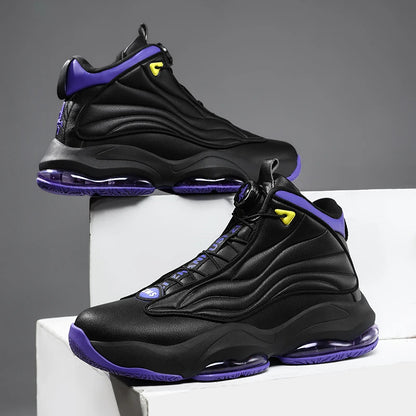Men's Basketball Shoes Breathable Cushioning Non-Slip Wearable Runing Shoes Gym Training Athletic Basketball Sneakers for Women