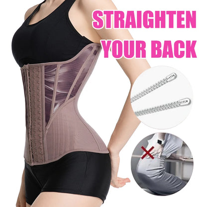 Women's Tummy Contorl Underbust Sport Girdle Cincher Hourglass Waist Trainer Body Shaper Corset For Weight Loss - Kimlud
