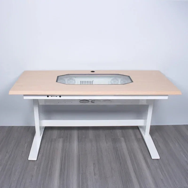 xzzY1 Computer case integrated table transparent desktop assembly machine drawer type large chassis electric lifting e-sports ta