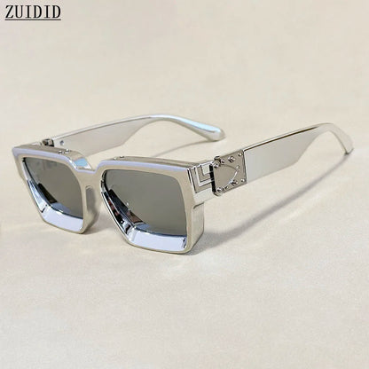 Senior Square Sunglass Men Vintage Millionaire Sunglasses Women Silver Retro Fashion Glasses Dropshipping Gafas De Sol Hombre