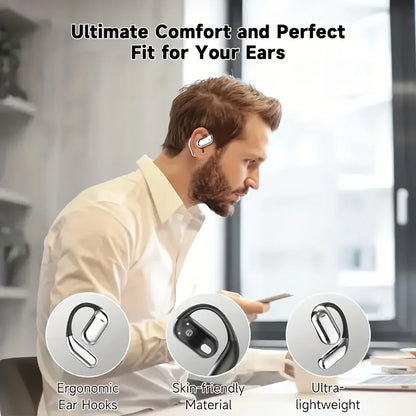 Real Time Translation Earbuds, AI Language Translator Earphone 3-in-1 Accents OWS Earbuds 144 Languages for Travel Business -Q16