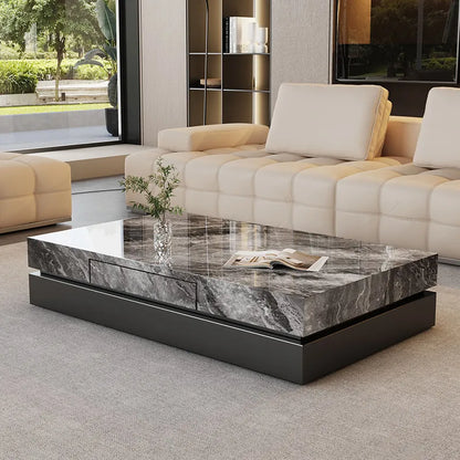 Italian Minimalist Coffee Table Simple Aesthetic Decoration Modern Coffee Table Nordic Luxury Mesas Bajas Postmodern Furniture - Kimlud