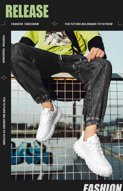 Summer 2024 New Men's Fashion Sneakers High-Grade Fried Street Platform Increased by Fashionable Sports Shoes