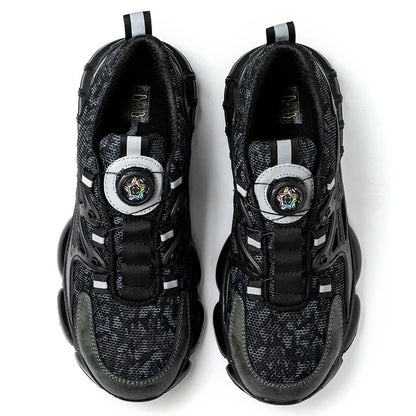 Rotating Button Safety Shoes Men Steel Toe Sneaker Air Cushion Work Shoes Man Puncture Proof Work Safety Boots Protective Shoes