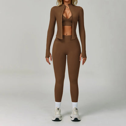 2/3PCS Seamless Sport Yoga Set Women's Breathable High Waist Fitness Sportwear Women Sports underwear Set Gym Workout Clothes - Kimlud