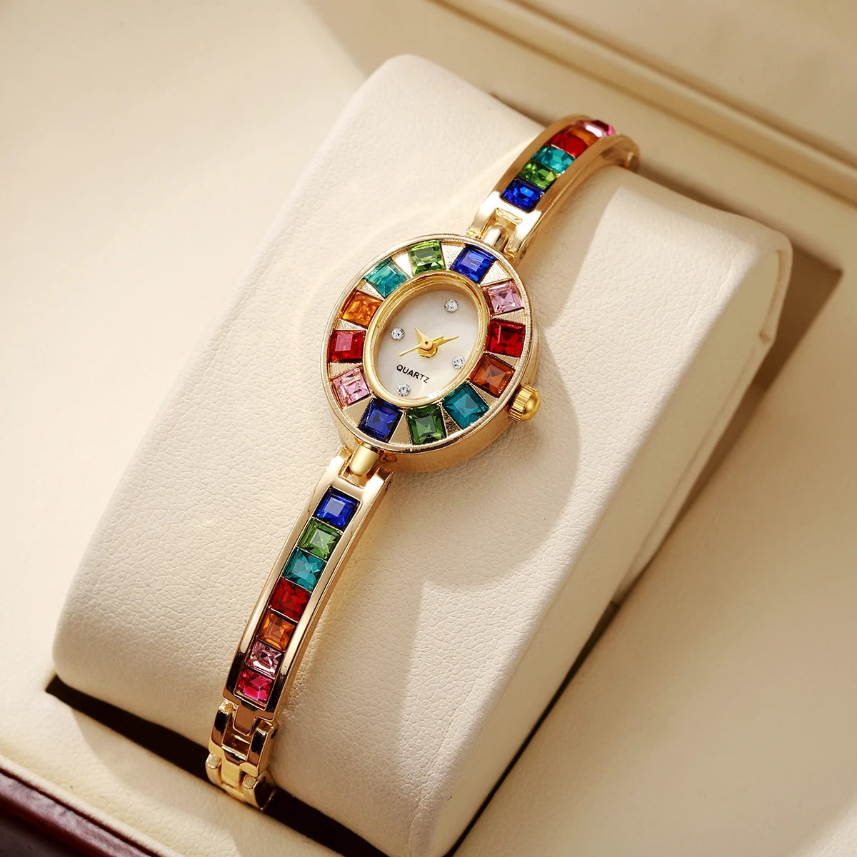 Luxury Rhinestone Women Watches Fashion Bracelet Band Ladies Quartz Watch Reloj Mujer Girls Clock Gift（Without Box） |...