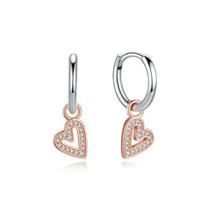 Original 925 Sterling Silver Earrings 2026 Stud Hoop Crystal Earings For Women Rose Gold Crown Heart Infinity Bee Earing...