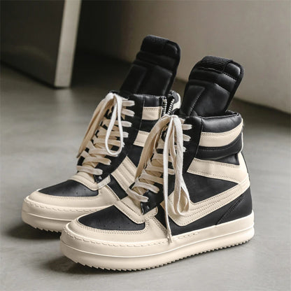Men Sneakers Casual Shoes Ankle Boots High Top Boots Outdoor Walking Sneakers Lace Up Comfortable Sports Shoes Running Tennis