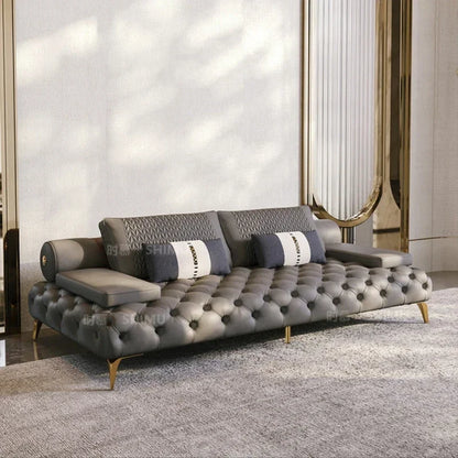Italian Genuine Leather Sofas Sectional Modern Luxry Designer Loveseat Sofa 3 Piece Set Woonkamerbanken Living Room...