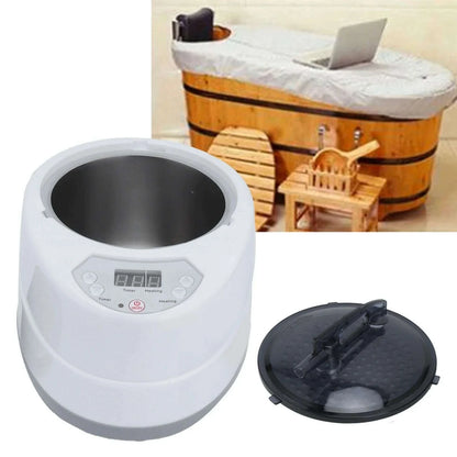 1000W Household Sauna Steamer Pot 2.0L Portable Sweat Spa Steam Pot for Body Detox Body Relaxation Supplies