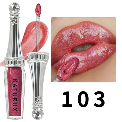 6 Colors Glitter Liquid Lipsticks Shimmer Shiny Lipgloss Pearlescent Lip Tint Mositurizing Long Lasting Lip Glaze Makeup For Wom - Kimlud
