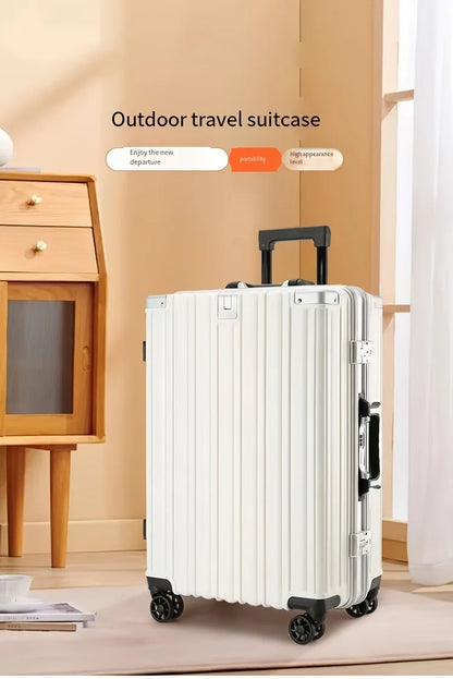 Carry On Luggage -With Aluminum Frame - 20 Inch PC Hard Shell Suitcase - With Cup Holder & USB Port And TSA Locks |...