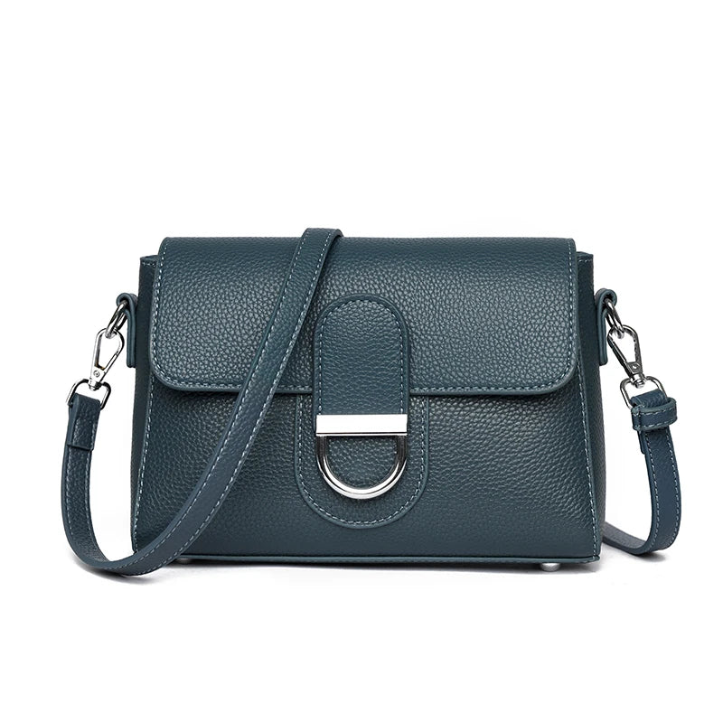 Designer Bag Luxury 100% cowhide Crossbody Handbag for Women Travel Handbag Fashion Shoulder Messenger Bag Ladies Small Flap Bag - Kimlud