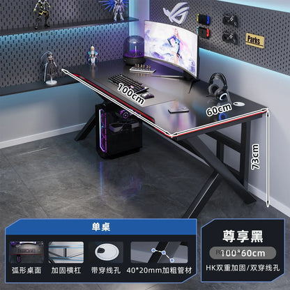 Modern Simple Wooden Computer Desks Bedroom Office Desks Home Student Reading Desk Desktop Internet Cafe E-sports Gaming Tables - Kimlud