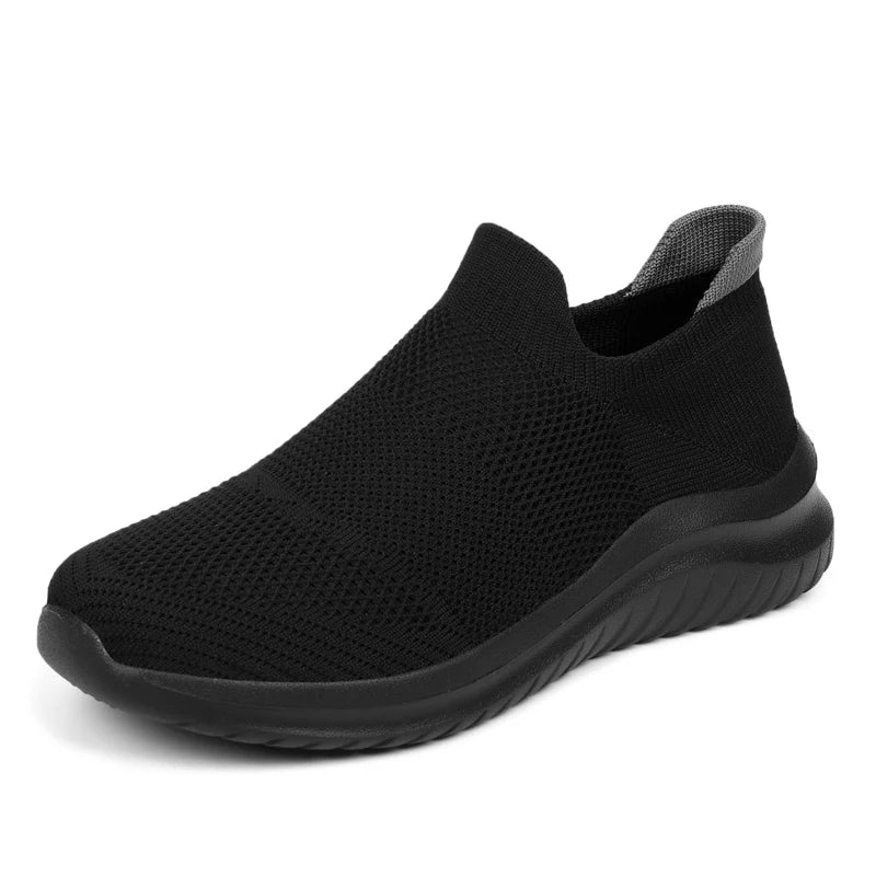Men Shoes Sneakers Breathable Mesh Slip on Running Shoes Outdoor Non-Slip Couple Jogging Training Hiking Sports Shoes