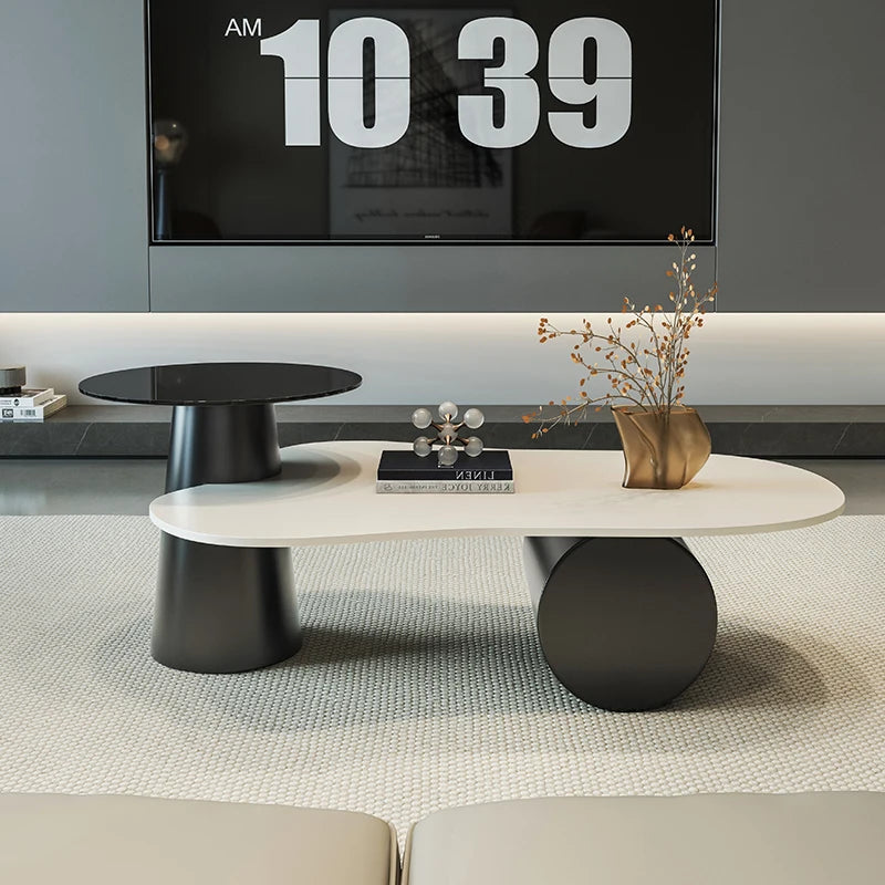 Creative Aesthetic Side Table Luxury Space Saving Coffee Tables Minimalist Modern Mesa De Centro De Sala Living Room Furniture - Kimlud