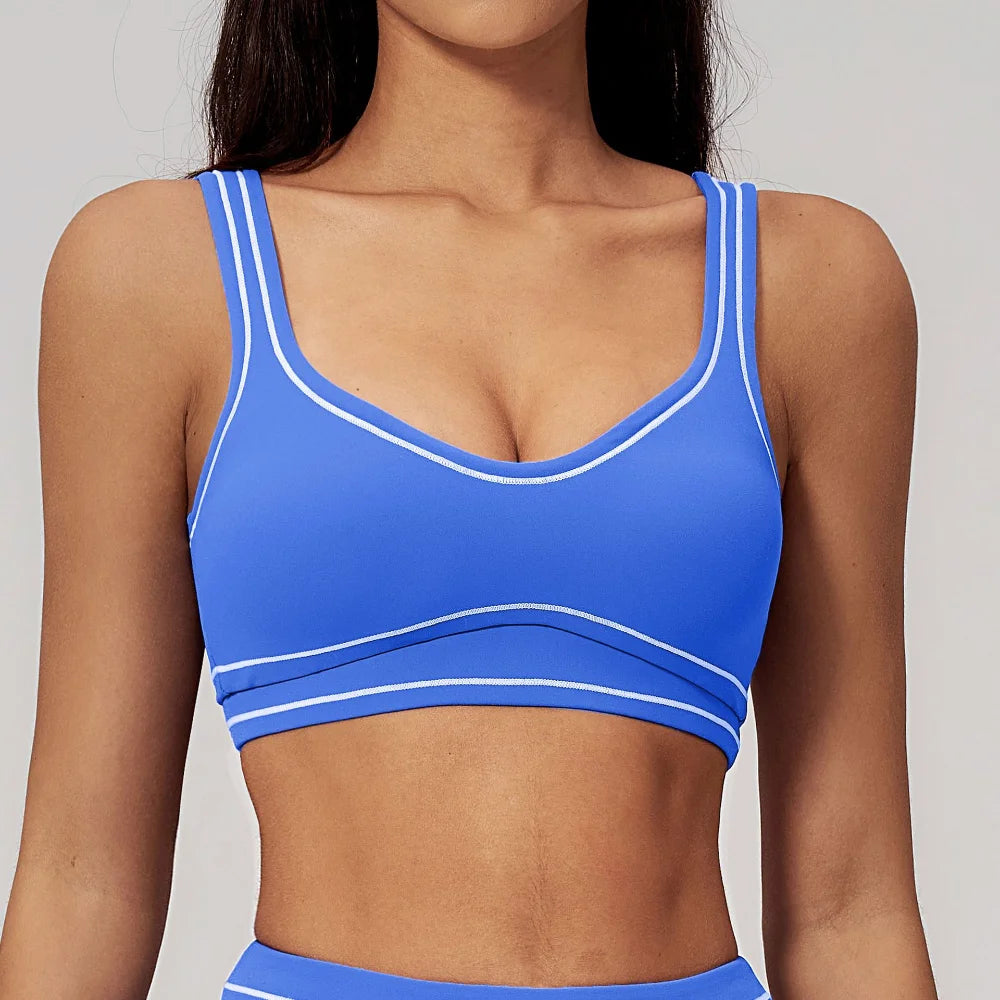 Sexy Sports Bra Women Yoga Bra Elastic Shockproof Running Top Gym Workout Push Up Sports Underwear Backless Breathable...