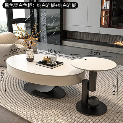 Space Saving Standing Coffee Table Nordic Decoration Living Room Designer Side Table Center Meubles Lounge Suite Furniture - Kimlud