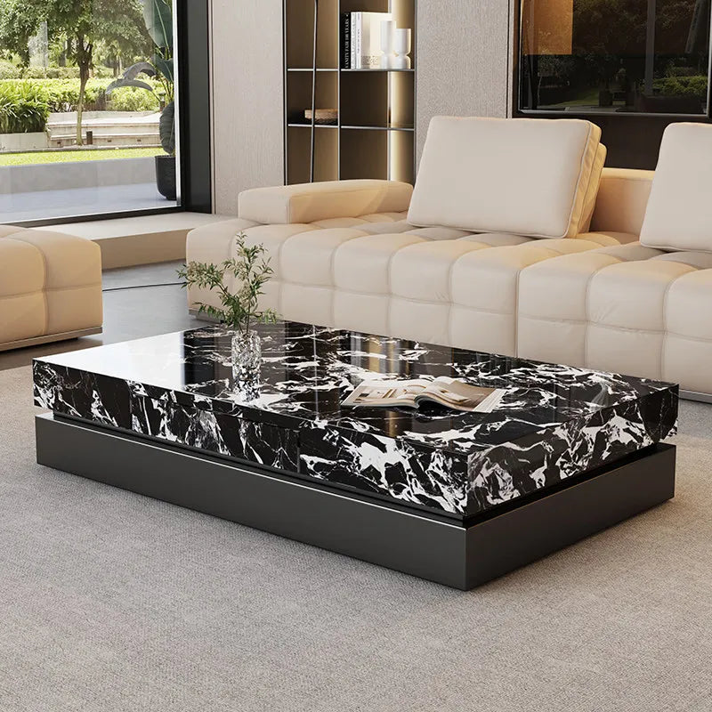 Italian Minimalist Coffee Table Simple Aesthetic Decoration Modern Coffee Table Nordic Luxury Mesas Bajas Postmodern Furniture - Kimlud