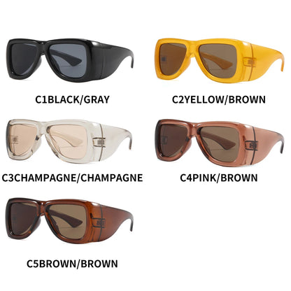 Y2K new fashion oversized square Y2K sunglasses for women luxury brand black punk sun glasses men cool hip hop shades outdoor - Kimlud