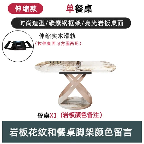 Nordic Extension Dining Table Oval Living Organiser Chair Dining Table Modern 6 Seater Muebles Para El Hogar Kitchen...