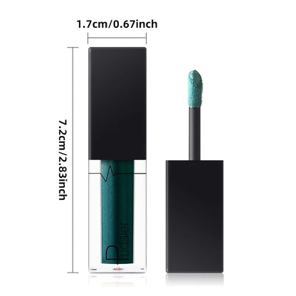 Glitter Pearl Lip Gloss Lipstick, Hydrating, High Pigment, Smudge-proof, Waterproof and Sweat-resistant, Perfect Christmas Gift