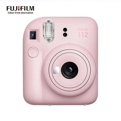 Genuine Fujifilm Instax Mini 12 Instant Camera With 20 Sheets Mini Film Paper Camera Shoulder Strap Bag Accessories Gift Suit - Kimlud