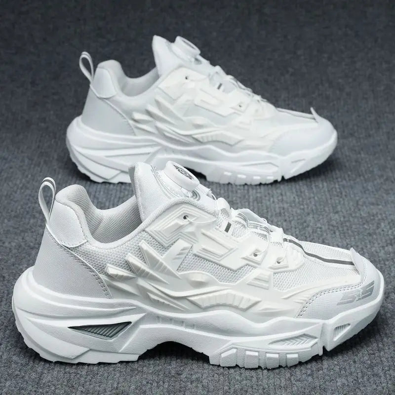 Men's Sports Shoes Hot Sale Of The Season Autumn Thick Bottom Casual Dad Shoes Hong Kong Style Breathable Mesh Upper Rubber O... - Kimlud