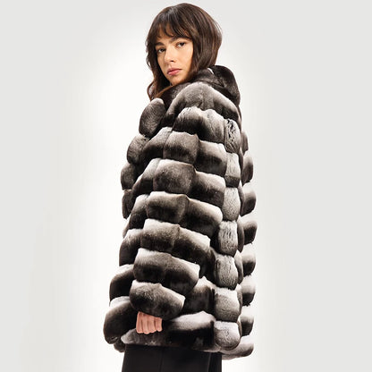 Nature Rex Rabbit Fur Jackets For Womens Real Rex Rabbit Fur Coat With Lapel  New Arrivals Real Rabbit Fur Jacket