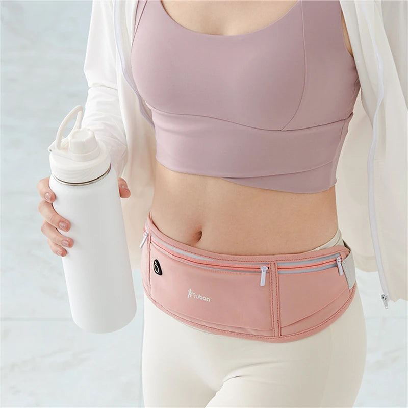 Outdoor Waterproof Invisible Waist Pack Running Waist Pack Sports Waist Pack Men's And Women's Models Hidden Fitness Bag - Kimlud