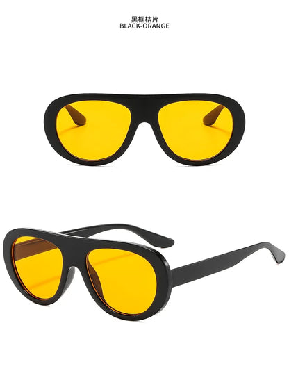 Fashion Oversized Hip Hop Sunglasses Men Women Shades Brand Designer Glasses Trend Male Punk Eyewear Female UV400 |...