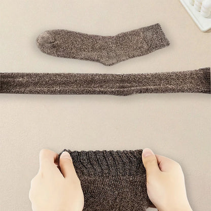 3/5/10 Pairs Men Solid Color Socks Fashionable Simple Versatile Winter Socks Are Soft Comfortable Lightweight Casual In...