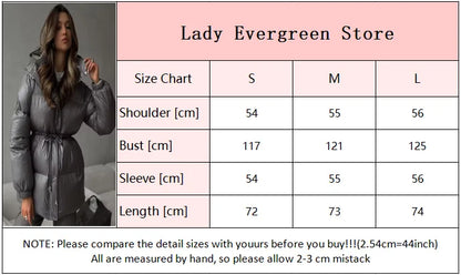 Women Solid Thicken Cotton Jackets Casual Stand Collar Zipper Long Sleeves Lace Up Detachable Hat Coat Winter Lady Warm Outwear