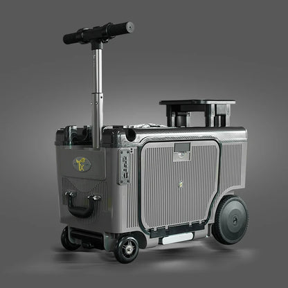 2026 4-Wheel Smart Ride-On Suitcase for Elderly/Kids - 8km/h, 150kg Load, Cabin-Friendly (3C Certified Battery) - Saudi Approved - Kimlud