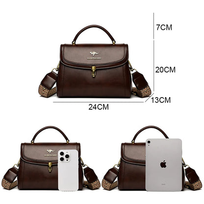 High Quality Leather Shoulder Crossbody Bags for Women 2024 Ladies Luxury Designer Fashion Handbags Female Messenger Sac...