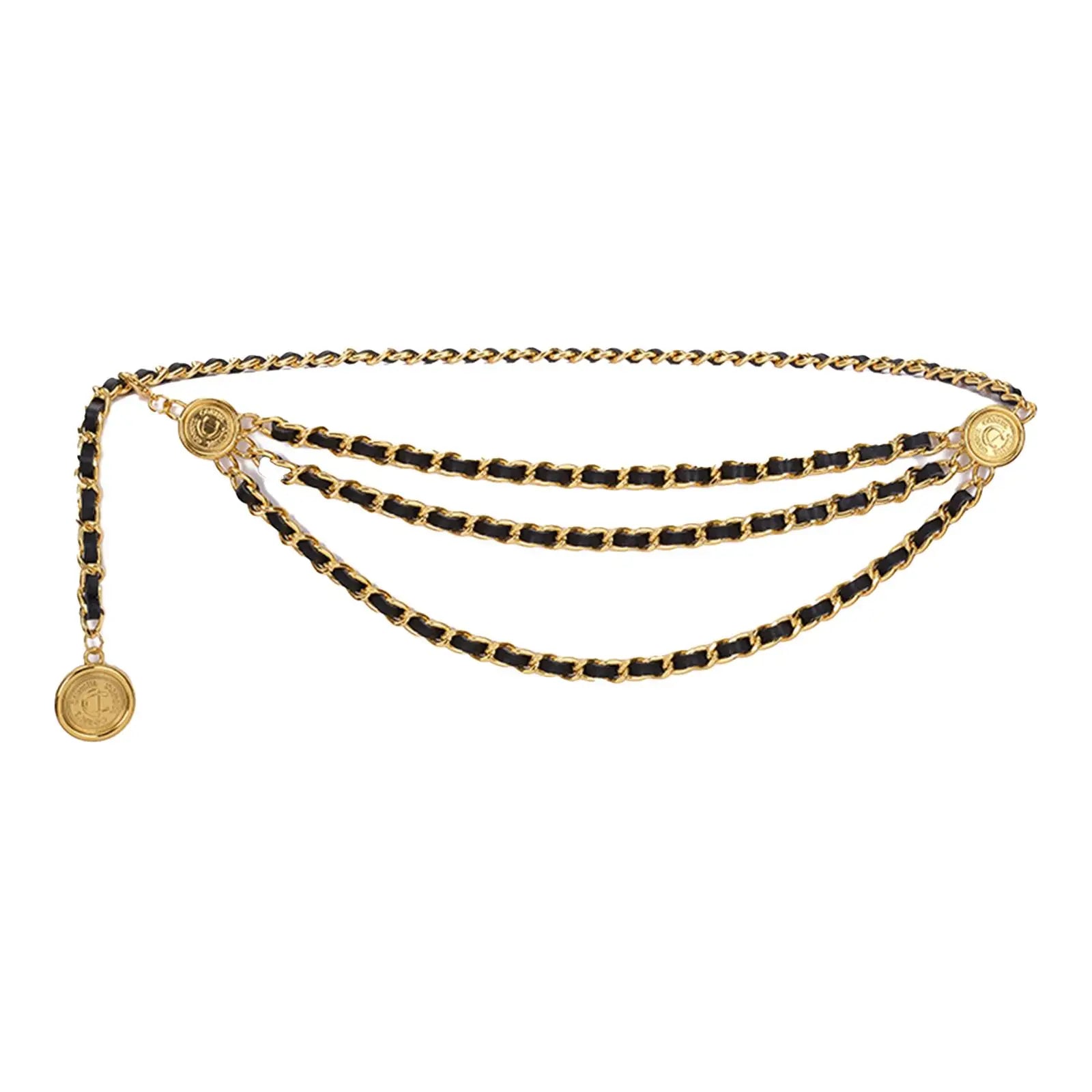 Tassel Waist Chain Belt Multilayer Accessories Retro Delicate for Women Dresses Wedding Bridal Belt Female Jewelry Body Chain