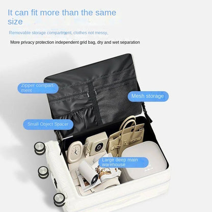 Large-capacity 30 inch 2026 New Side-opening Luggage Wide-handle Travel Suitcase 20 inch Carry-on Combination Lock Case...