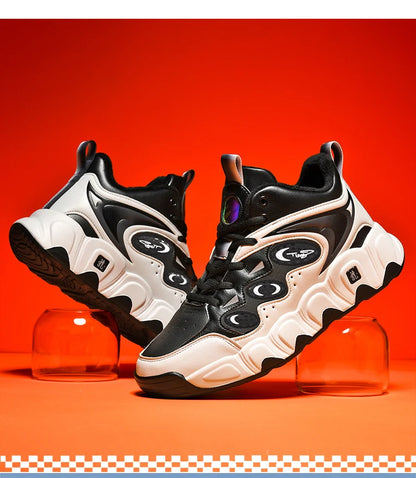 Trendy Men Shoes High Top Men Basketball Shoes Wear-resisting Non-slip Casual Sports Shoes Man Outdoor Fitness Training Sneakers