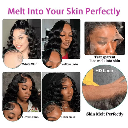Curly Deep Wave 13x4 13x6 HD Lace Front Wig Pre Plucked Loose Deep Wave Glueless Wigs Human Hair For Black Women