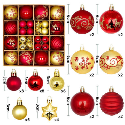 Christmas Tree Led Pendant Gilding Ribbon Christmas