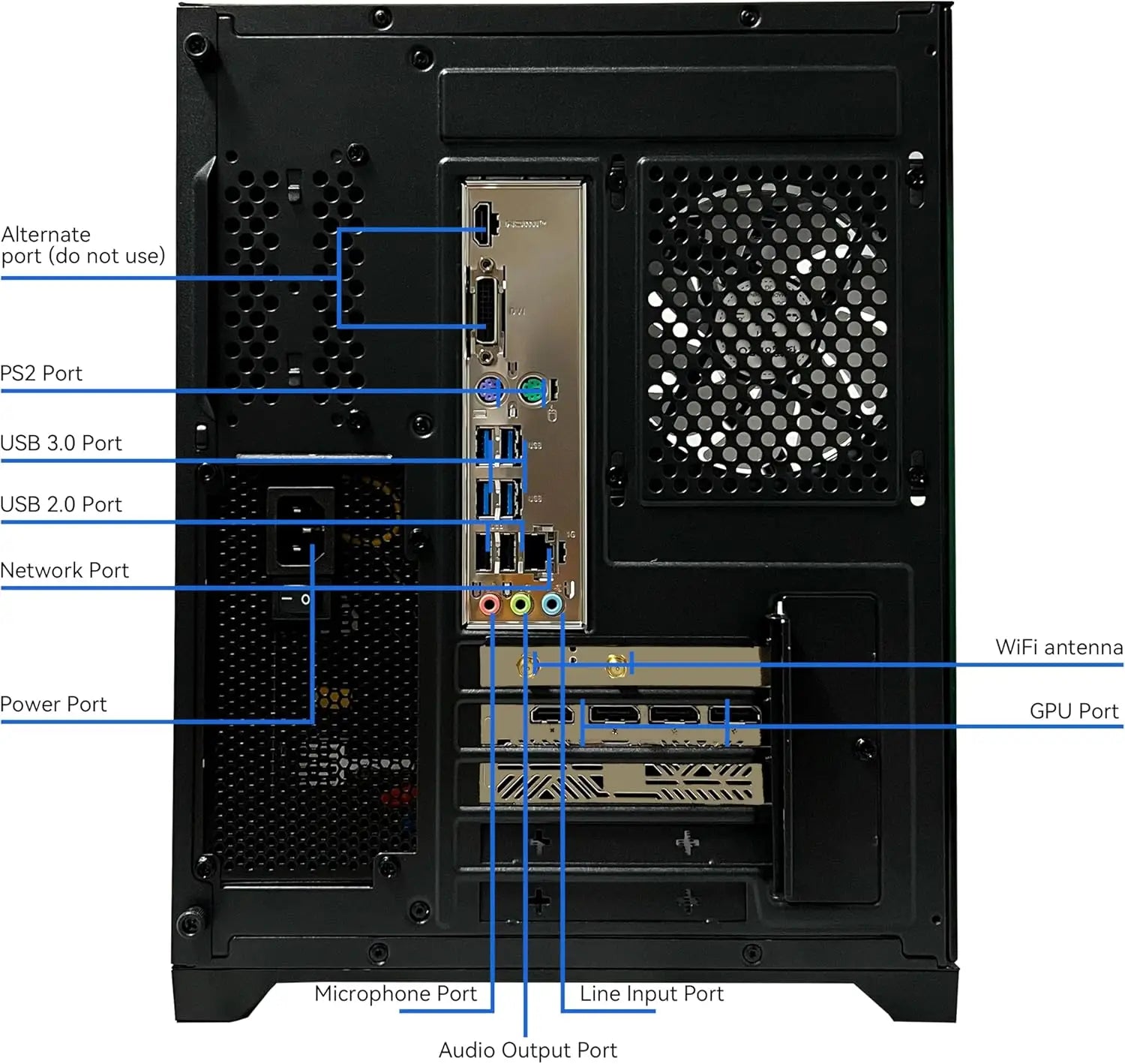 Desktop Computer, Ryzen 7 5700X,RTX 5060,32GB DDR4 RAM and 1TB M.2 NVMe SSD, 240 Liquid Cooler, ARGB Fans,Game Design Office