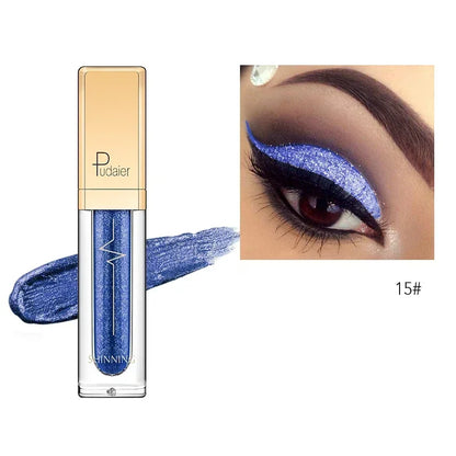 New Make Up Liquid Eyeshadow Waterproof Glitter Pigments Purple Gold Metalic Women Beauty Gel Eye Shadow Cream 18 Colors...