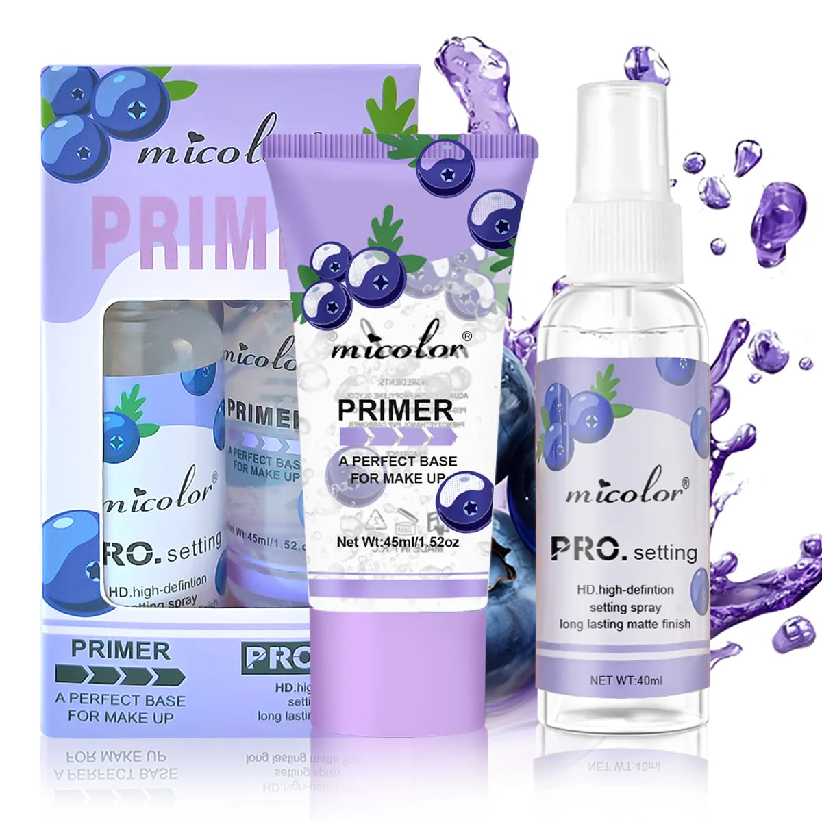 Transparent Jelly Primer Makeup Base Color Rendering Long Lasting Makeup Holding Pre Makeup Base Cream 45ml/1.52oz - Kimlud